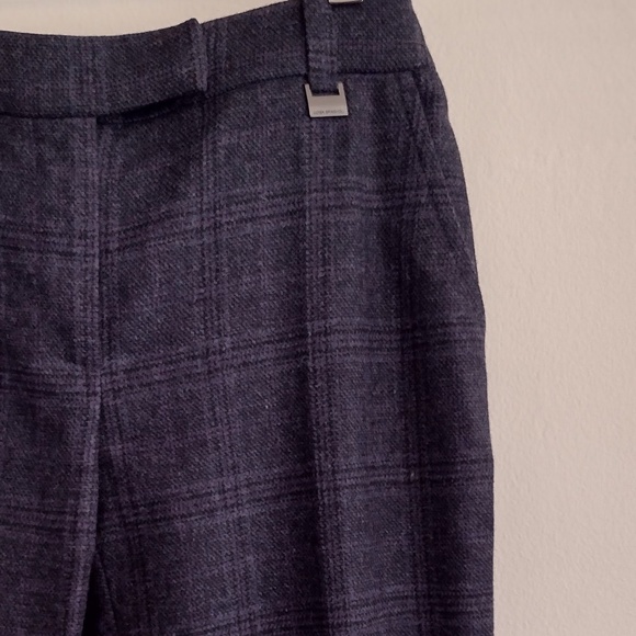 Luisa Spagnoli Blue Plaid Trouser NWOT - Picture 3 of 10